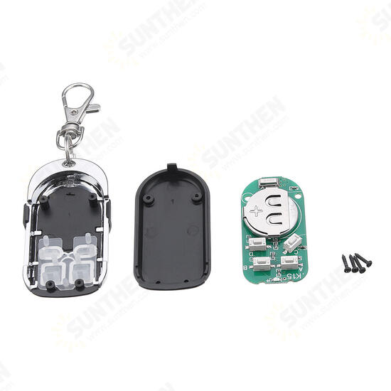 Universal 4 Buttons 433MHz Electric Remote Control Switch Key Fob with Chip Garage Door