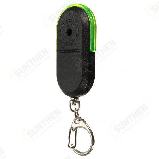 Wireless Anti-Lost Alarm Key Finder Locator Keychain Whistle Sound with LED Light