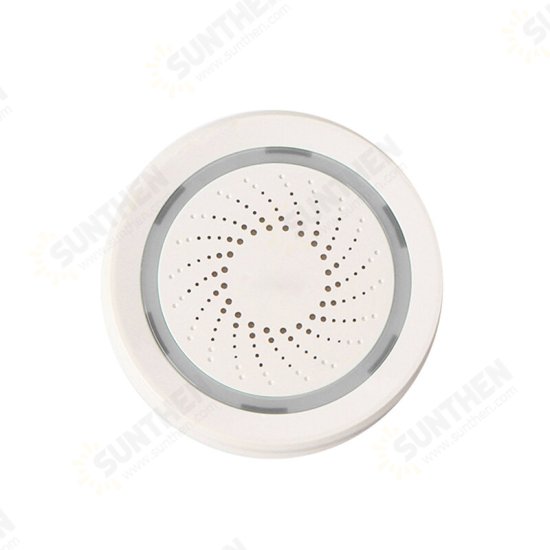 ZB/WIFI 3 In 1 Wifi Siren Alarm Linkage 90dB Sound Light Sensor Smart Home Tuya Smart Life APP Alarm Siren For Alexa Google