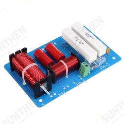 2 Way 500W High-Low Audio Stereo Speaker Frequency Divider Tweeter Bass Crossover Filters 2200Hz 2 Way 500W High-Low Audio Stereo Speaker Frequency Divider Tweeter Bass Crossover Filters 2200Hz