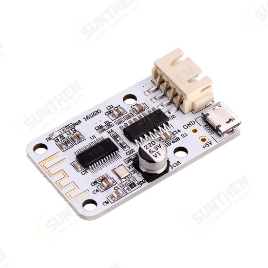 2x3W Micro USB Wireless bluetooth Speaker Audio Receiver Digital Amplifier Board 5V