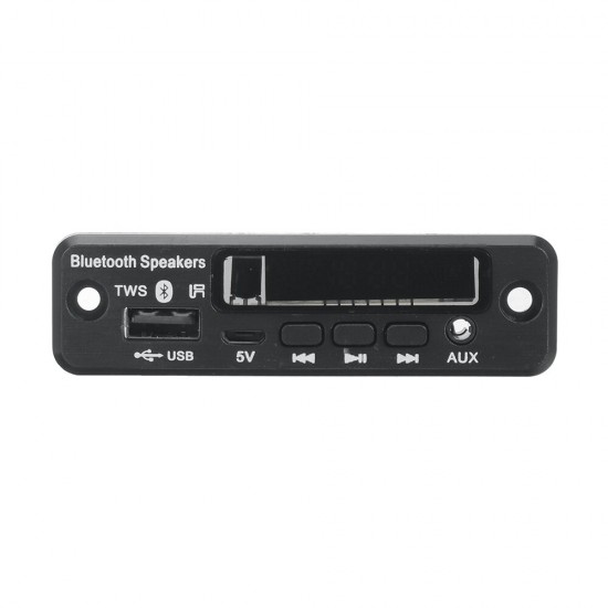 5V Bluetooth 5.0 MP3 Decoder LED Spectrum Display APE Lossless Decoding TWS Support FM USB AUX EQ Car Accessories