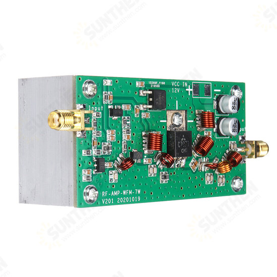 7W 65-110MHz High Frequency FM Power Amplifier Board RF Transmitting Antenna Debugging Module