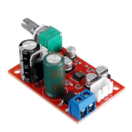 AD828 Operational Amplifier Preamplifier Board Single Power Supply with Volume Potentiometer