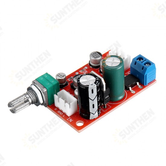 AD828 Operational Amplifier Preamplifier Board Single Power Supply with Volume Potentiometer