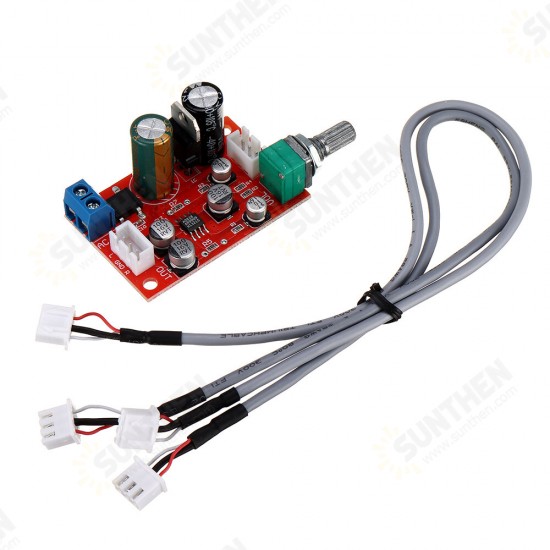 AD828 Operational Amplifier Preamplifier Board Single Power Supply with Volume Potentiometer