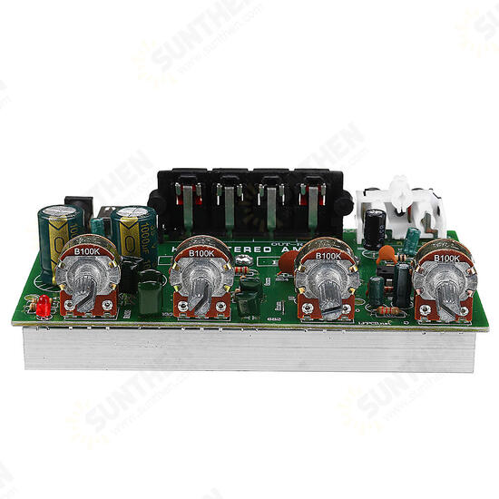 DX0409 Stereo Power Amplifier Board 2.0 Channel Balanced Sound Adjustment Small Power Amplifier Audio Modification For Car Amplifier