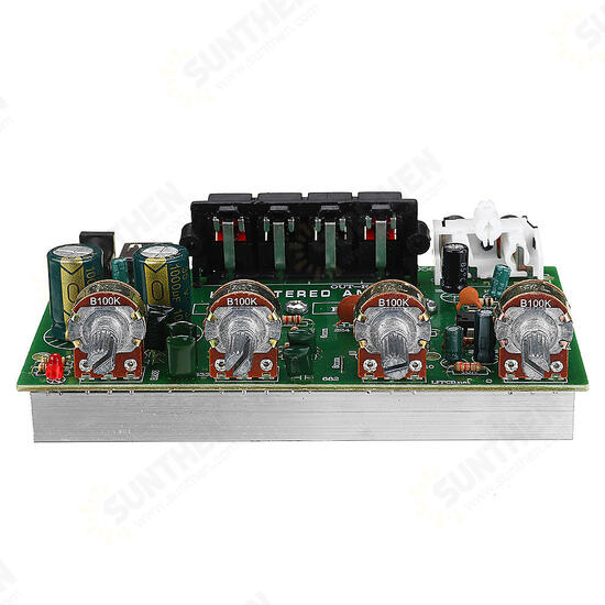 DX0409 Stereo Power Amplifier Board 2.0 Channel Balanced Sound Adjustment Small Power Amplifier Audio Modification For Car Amplifier