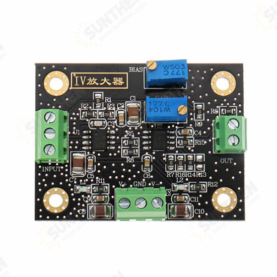 IV Conversion Amplifier Voltage Signal Amplification Photoelectric Amplifier Module Current Turn Voltage