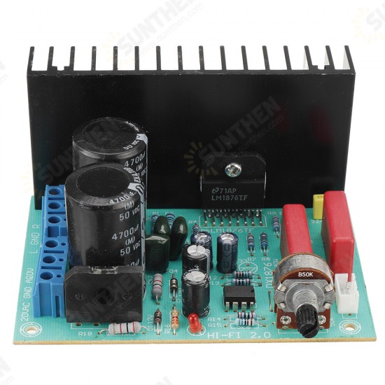 LM1876 Dual AC15-20V 30W+30W 2.0 Stereo HIFI Amplifier Board