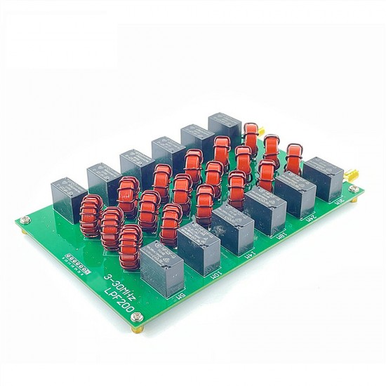 LPF-200 3-30MHz Short Wave High Frequency Low Pass Filter Board 6 Band 200W CW/300W SSB for Short Wave Power Amplifier