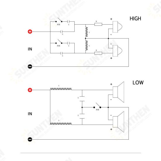 SPRAGUE-4620 Stage Speaker Divider Four-way Two High and Two Low High-power Audio Modified Divider