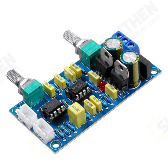 Single Power Supply HIFI Fever Grade NE5532 Tone Front Board Power Amplifier Board 2.0 Module