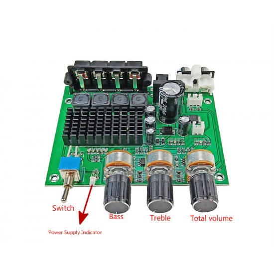 TDA3116D2 Digital Power Amplifier Board 2*80W High-power Two-channel Audio Amplifier Module