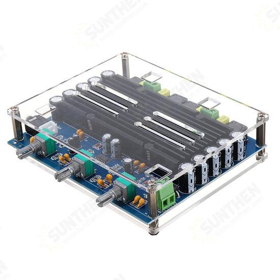 TPA3116D2 150W Digital Power Amplifier Board Digital Audio Amplifier Board 2.0 Channel with Acrylic Shell