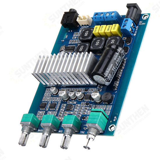 TPA3116D2 bluetooth 5.0 High Power 2.0 Digital Professional with Tuning Home Power Amplifier Board DC 12-24V