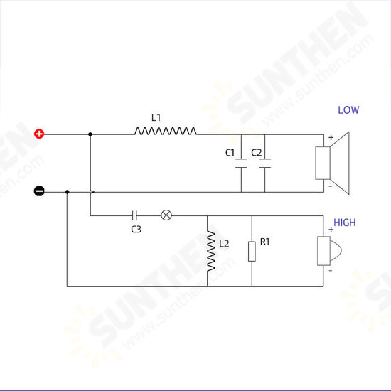 WEAH-2510 Professional KTV Stage Speaker Divider Two-way High and Low High-power Audio Modified Divider