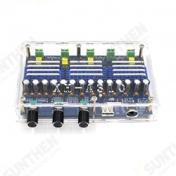 XH-A310 4 Channels bluetooth 5.0 Amplifier Board TPA3116 Audio 50Wx2+100Wx2 Digital Power AMP Dual Bass Subwoofer Home Theater XH-A310 4 Channels bluetooth 5.0 Amplifier Board TPA3116 Audio 50Wx2+100Wx2 Digital Power AMP Dual Bass Subwoofer Home Theater