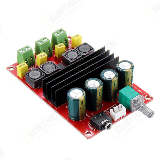 XH-M190 TDA3116D2 2x100W High Power Digital Power Amplifier Board TPA3116 Dual Channel Amplifier Board 12-24V