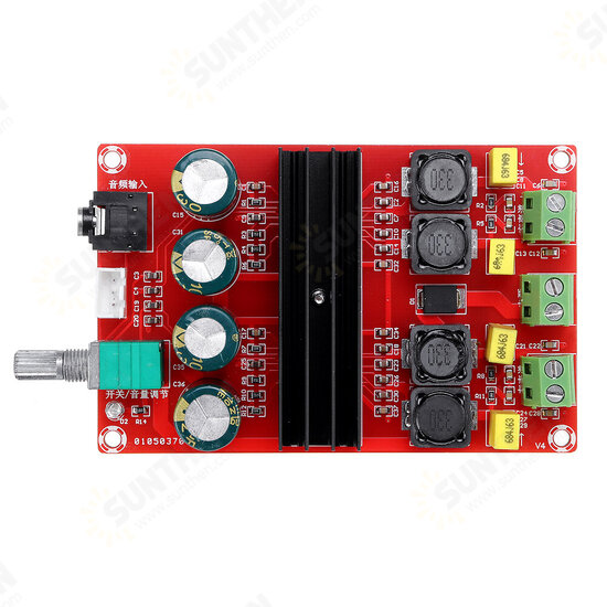 XH-M190 TDA3116D2 2x100W High Power Digital Power Amplifier Board TPA3116 Dual Channel Amplifier Board 12-24V