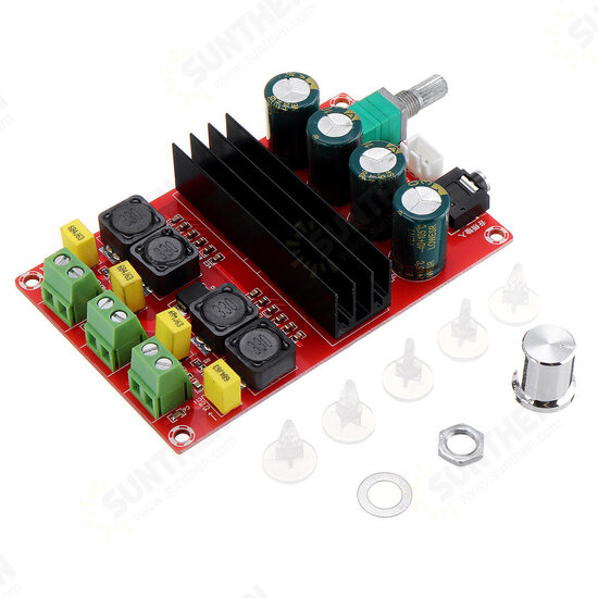 XH-M190 TDA3116D2 2x100W High Power Digital Power Amplifier Board TPA3116 Dual Channel Amplifier Board 12-24V