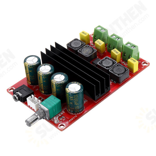 XH-M190 TDA3116D2 2x100W High Power Digital Power Amplifier Board TPA3116 Dual Channel Amplifier Board 12-24V