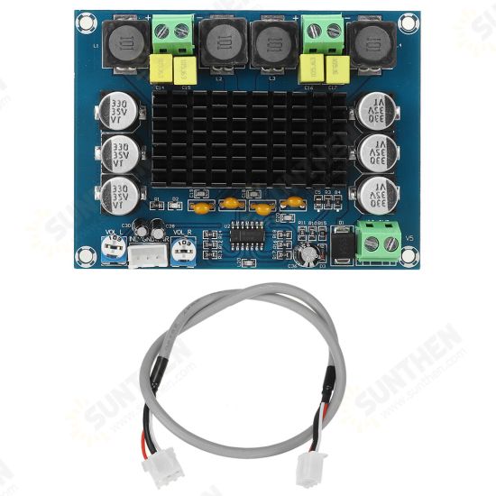 XH-M543 High-power Digital Power Amplifier Board TPA3116D2 Audio Amplifier Module Class D dual-channel 2*120W