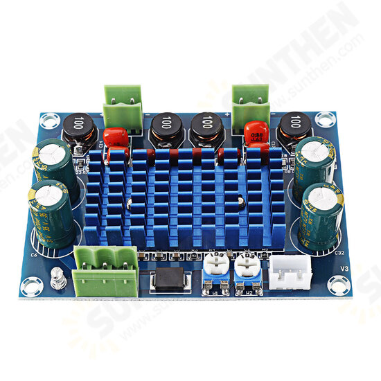 XH-M572 High-power Digital Power Amplifier Board TPA3116D2 Chassis Dedicated to Plug-in 5-28V Output 120W