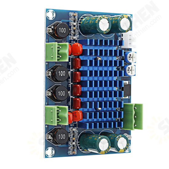 XH-M572 High-power Digital Power Amplifier Board TPA3116D2 Chassis Dedicated to Plug-in 5-28V Output 120W