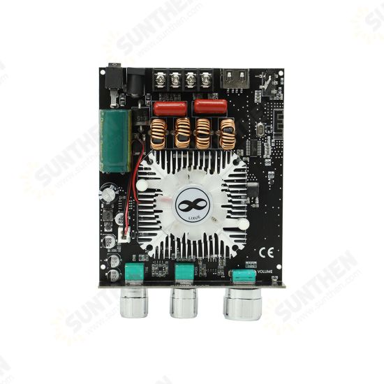 XY-T160H bluetooth 5.1 Dual Channel Stereo Audio Amplifier Board 160W*2 High Low Pitch Adjustment Power Amplifier Module Board