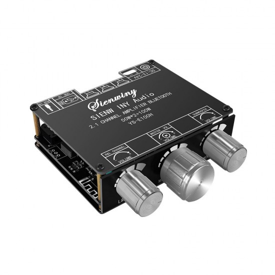 YS-E100H 2.1 Channel bluetooth 5.1 Audio Amplifier Board 50W*2+100W High Low Tone Subwoofer Power Amplifier Module Board TPA3116