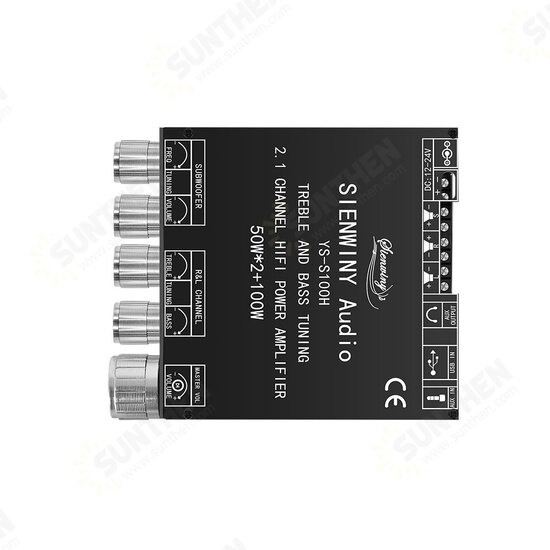 YS-S100H 2.1 Channel bluetooth 5.1 Audio Amplifier Board 50W*2+100W High Low Pitched Subwoofer Amplifier Module Board