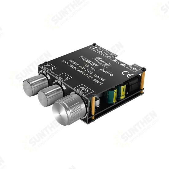 YS-T50L bluetooth 5.1 Audio Amplifier Board 50W*2 with Front-End High-Bass Adjustment Stereo Digital Amplifier Module Board