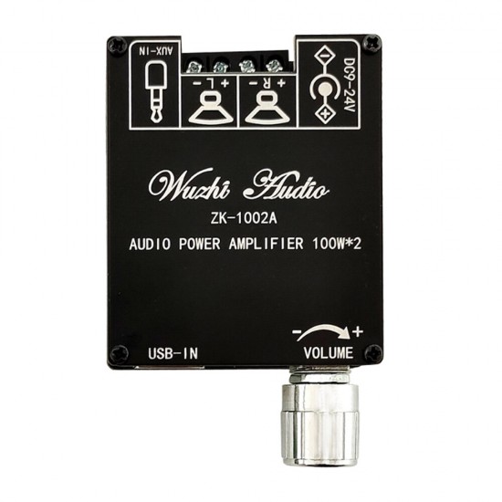 ZK-1002A bluetooth Audio Digital Power Amplifier Board Module 2.0 Stereo Dual Channel 100W+100W