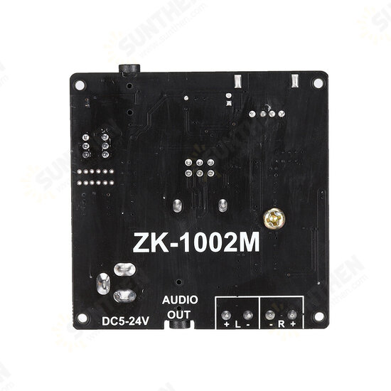 ZK-1002M 100W+100W Bluetooth 5.0 Power Audio Amplifier board Stereo AMP Amplificador Home Theater AUX USB 100W*2