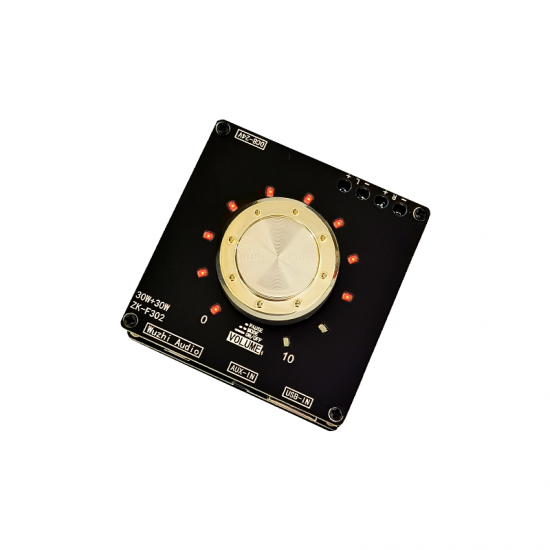 ZK-F302 Cool Volume Indicator Bluetooth Audio Power Amplifier Board Module TPA3118 Stereo 30W+30W