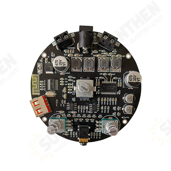 ZK-R302 Volume Indicator LED Bluetooth Audio Amplifier Board Module TPA3118 High And Low Bass Adjustment 30Wx2 Speaker