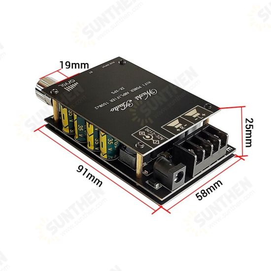 ZK-XPS 150Wx2 2.0 Dual Channel Stereo TDA7498E Bluetooth Audio Power Amplifier Board Module