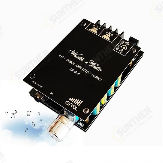 ZK-XPS 150Wx2 2.0 Dual Channel Stereo TDA7498E Bluetooth Audio Power Amplifier Board Module