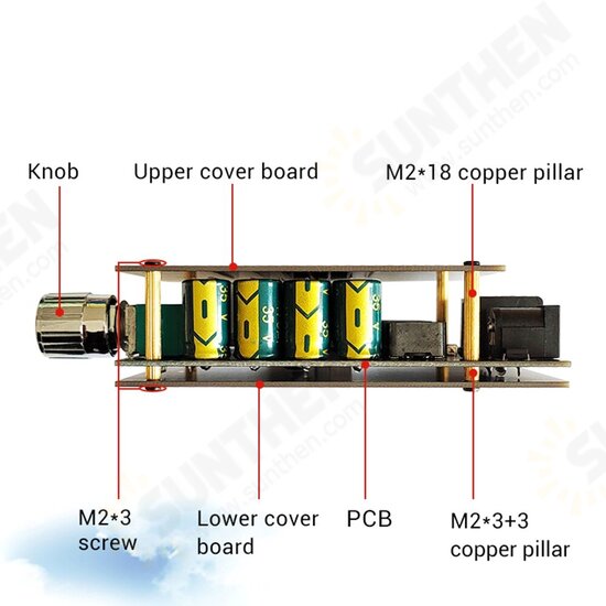 ZK-XPS 150Wx2 2.0 Dual Channel Stereo TDA7498E Bluetooth Audio Power Amplifier Board Module