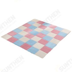 10 Pcs 30x30x1cm Children EVA Suede Mats Stitching Carpet Floor Mat Comfortable Soft Anti-skid Play Pad for Living Room Bedroom 10 Pcs 30x30x1cm Children EVA Suede Mats Stitching Carpet Floor Mat Comfortable Soft Anti-skid Play Pad for Living Room Bedroom