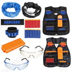 2 Sets Adjustable Kids Tactical Vest Masks Glasses Suit Outdoor Recration Game 2 Sets Adjustable Kids Tactical Vest Masks Glasses Suit Outdoor Recration Game