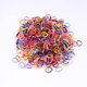 2000 Pcs Multicolor Disposable Elastic Rope Ponytail Rubber Band Hair Taping Children＆Adults Braided Hair