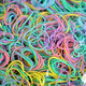 2000 Pcs Multicolor Disposable Elastic Rope Ponytail Rubber Band Hair Taping Children＆Adults Braided Hair