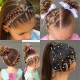 2000 Pcs Multicolor Disposable Elastic Rope Ponytail Rubber Band Hair Taping Children＆Adults Braided Hair