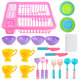 21 Pcs Kids Cooking Kitchenware Toys Children Drain Basket Toddler Gift Tableware Toys