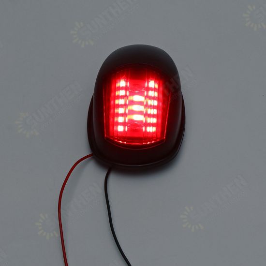 2PCS 12V IP66 Red+Green Marine Boat Yacht LED Mini Starboard/Port Navigation Lights Waterproof