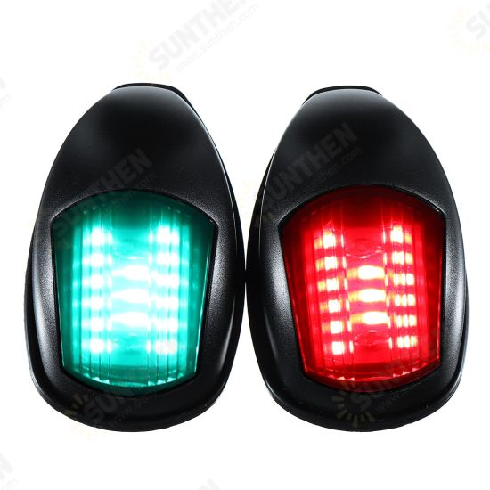 2PCS 12V IP66 Red+Green Marine Boat Yacht LED Mini Starboard/Port Navigation Lights Waterproof