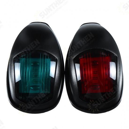 2PCS 12V IP66 Red+Green Marine Boat Yacht LED Mini Starboard/Port Navigation Lights Waterproof