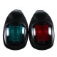 2PCS 12V IP66 Red+Green Marine Boat Yacht LED Mini Starboard/Port Navigation Lights Waterproof